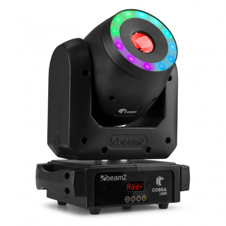 BeamZ Cobra 100R LED Spot Moving Head with Ring (150.432)
