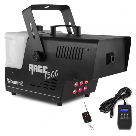 BeamZ Rage 1500LED Smoke Machine with Timer Controller (160.715)