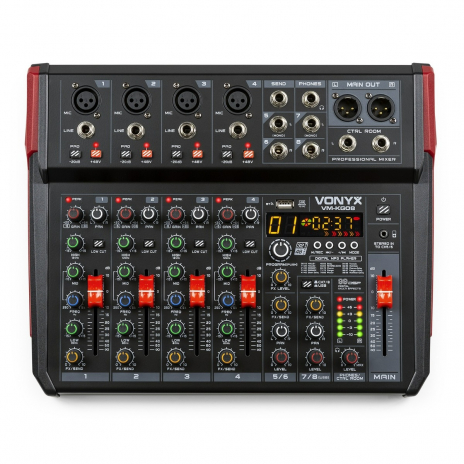 Vonyx VM-KG08 Music Mixer 8-Channel BT/DSP/USB Record (172.596)