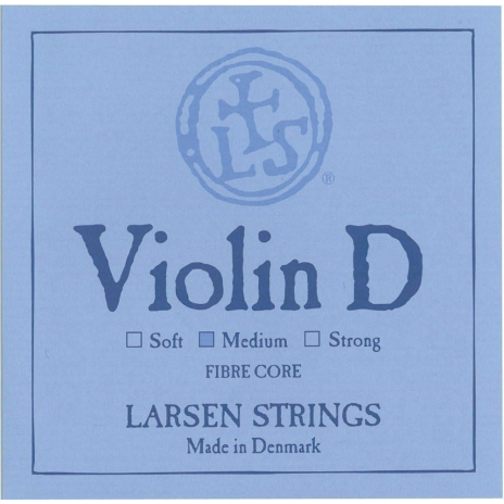 Larsen Violin Strings Original Synthetic,Fibre Core D Silver medium