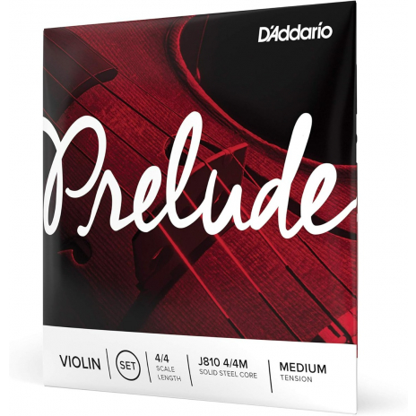 D'Addario Prelude Violin String Set, 4/4  – J810 4/4M