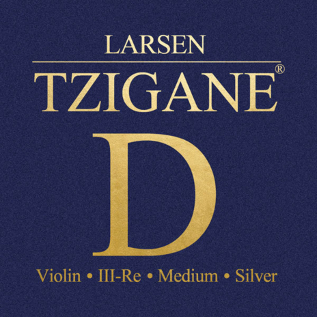 Larsen Tzigane 4/4 Violin Strings D Silver