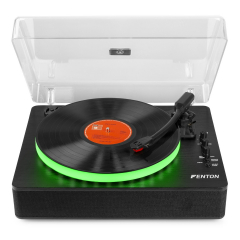 Fenton RP162LED Record Player with BT in/out Black (102.123)