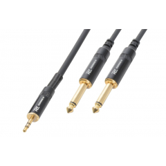 CX86-6 Cable 3.5 Stereo-2X6.3 Mono 6.0m HQ