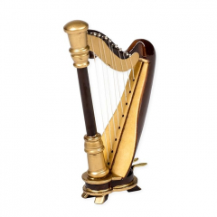 Wooden Harp Decorative Magnet I1008